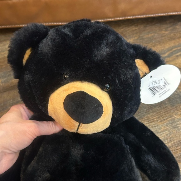 Cuddly Black and Tan Plush Bear Backpack - Picture 6 of 9
